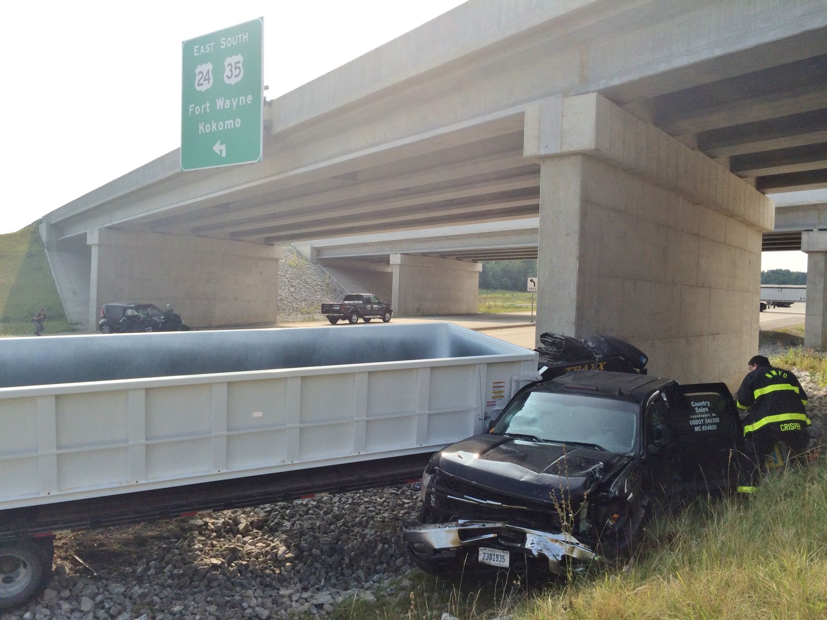 Woman injured in crash at Hoosier Heartland